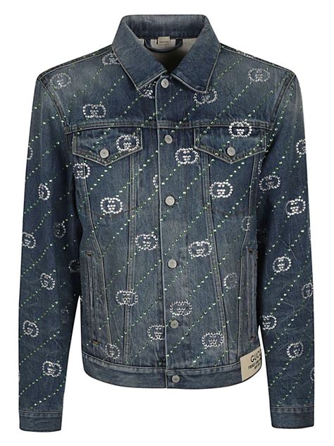 gucci uomo denim|gucci denim jacket outlet.